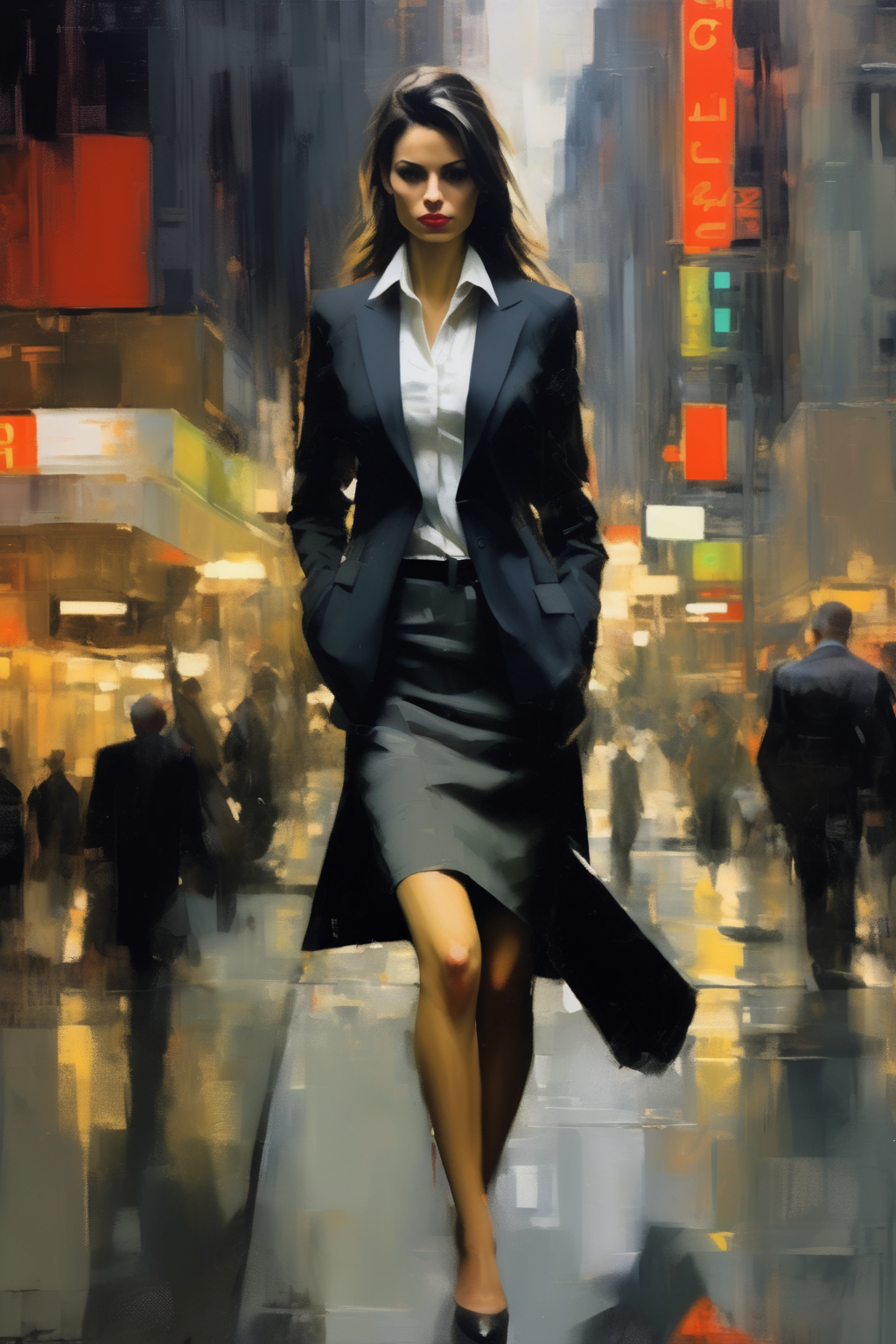 00192-1793336476-_lora_Ben Aronson Style_1_Ben Aronson Style - Envision the same Macedonian woman, now in a bustling cityscape, reflecting the fa.png